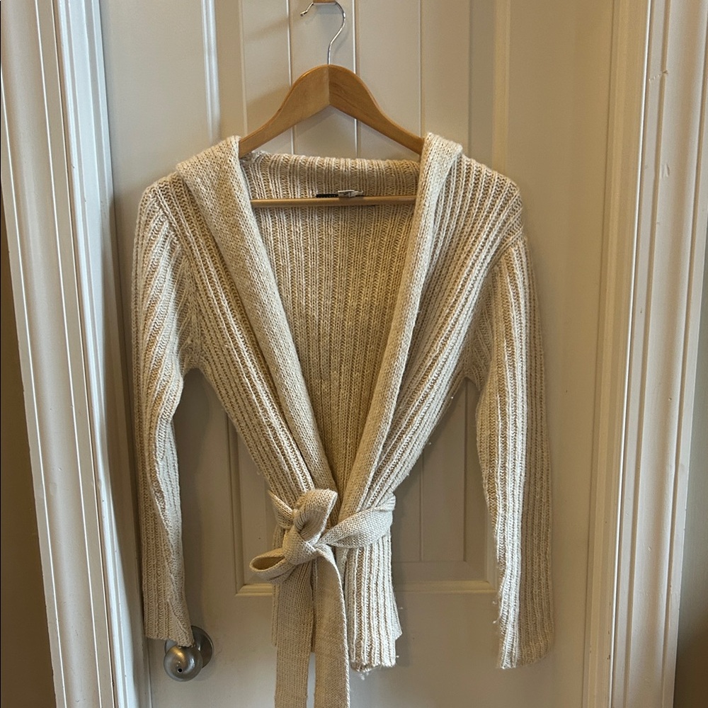 Peruvian Connection Cream Knit Cardigan